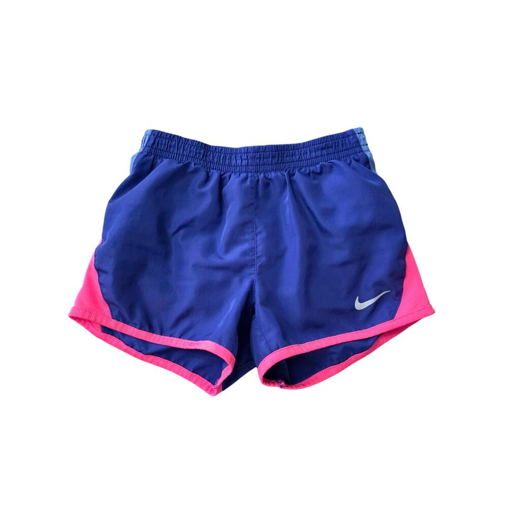 Nike Dri-fit Tempo Lined Running Shorts Indigo Pink Size 5